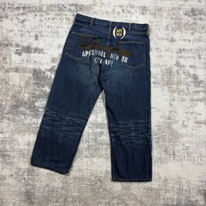 Authentic Bape 2000’s Champion Logo Jeans 34